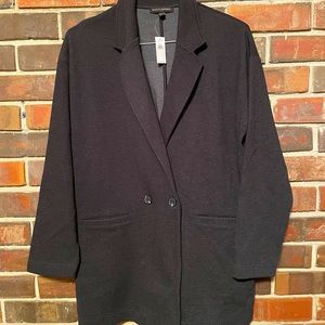 Banana Republic Grey Herringbone lightweight Jacket L